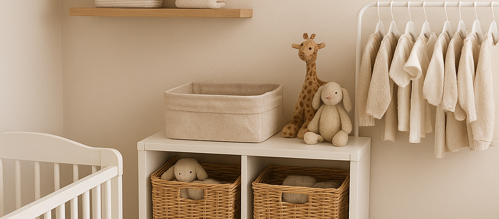How to Organize Baby Clothes and Essentials Without a Closet