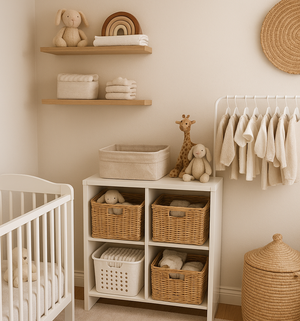 How to Organize Baby Clothes and Essentials Without a Closet